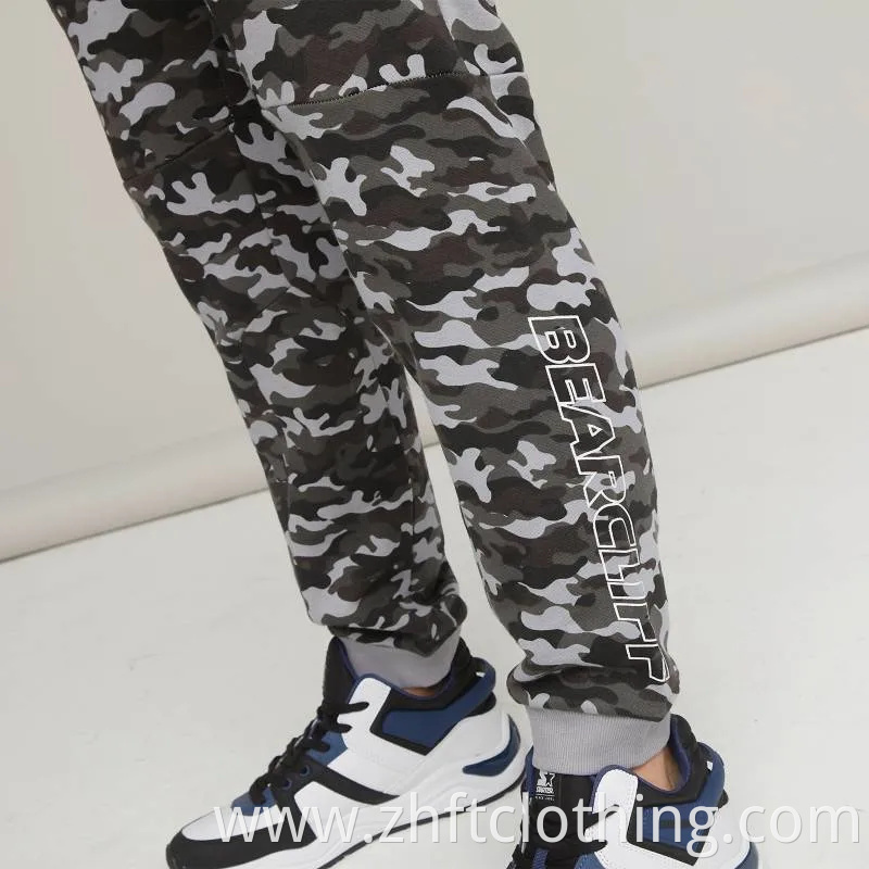 Casual Camo Printed Slim Fit Pants